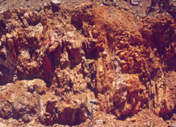 Tolita - Super High Grade Trench 4% Copper 50gt Gold